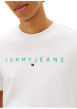 Thumbnail T-shirt en coton écru uni avec une coupe droite et un col rond - Image 5