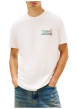 Thumbnail T-shirt en coton beige imprimé avec une coupe droite et un col rond - Image 2