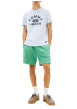 Thumbnail T-shirt en coton ciel imprimé avec une coupe droite et un col rond - Image 4