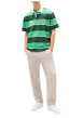 Thumbnail Pantalon Chino en lin et coton taupe uni avec une coupe droite - Image 4