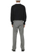 Thumbnail Pantalon Chino gris uni avec une coupe droite à zip et à bouton - Image 2