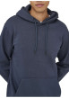Thumbnail Sweat marine uni avec une coupe droite et un col à capuche - Image 6