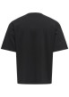 Thumbnail T-shirt noir uni avec une coupe droite et des manches courtes - Image 2