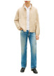 Thumbnail Blouson beige pourvu d'une fermeture zippée ton sur ton et du patch de la marque - Image 6