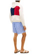 Thumbnail Sweat beige en coton pourvu d'un col à capuche avec cordon de serrage - Image 3