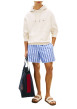 Thumbnail Sweat beige en coton pourvu d'un col à capuche avec cordon de serrage - Image 5