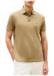 Thumbnail Polo en coton biologique beige à coupe droite pourvu d'un col à revers - Image 3
