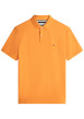 Thumbnail Polo en coton biologique orange à coupe droite pourvu d'un col à revers