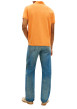 Thumbnail Polo en coton biologique orange à coupe droite pourvu d'un col à revers - Image 3