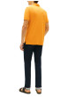 Thumbnail Polo en coton biologique jaune à coupe droite pourvu d'un col à revers - Image 3