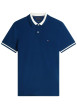 Thumbnail Polo en coton biologique marine à coupe droite pourvu d'un col à revers