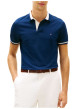 Thumbnail Polo en coton biologique marine à coupe droite pourvu d'un col à revers - Image 2