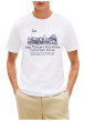 Thumbnail T-shirt en coton blanc à coupe droite pourvu de manches courtes - Image 2
