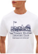 Thumbnail T-shirt en coton blanc à coupe droite pourvu de manches courtes - Image 4