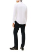 Thumbnail Chemise en coton mélangé blanche à coupe slim pourvue d'un col boutonné - Image 3