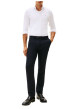 Thumbnail Chemise en coton mélangé blanche à coupe slim pourvue d'un col boutonné - Image 5