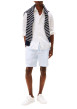 Thumbnail Chemise en lin blanche à coupe droite pourvue d'un col boutonné - Image 5