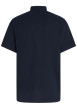 Thumbnail Chemise en coton marine en maille texturée pourvue d'un col à revers - Image 2
