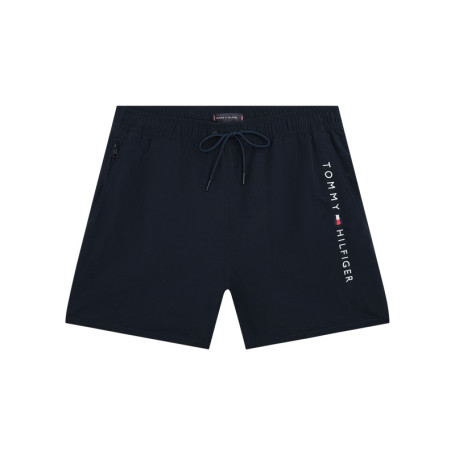 Short de bain marine à coupe ajustée pourvu du...