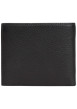 Thumbnail Portefeuille en cuir noir aspect grainé pourvu du nom de la marque - Image 2