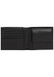 Thumbnail Portefeuille en cuir noir aspect grainé pourvu du nom de la marque - Image 4