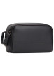 Thumbnail Trousse noire aspect tressé pourvu du nom de la marque à l'avant - Image 2