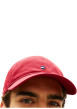 Thumbnail Casquette en coton biologique rouge pourvue d'une fermeture strapback - Image 4