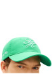 Thumbnail Casquette en coton biologique verte pourvue d'une fermeture strapback - Image 4