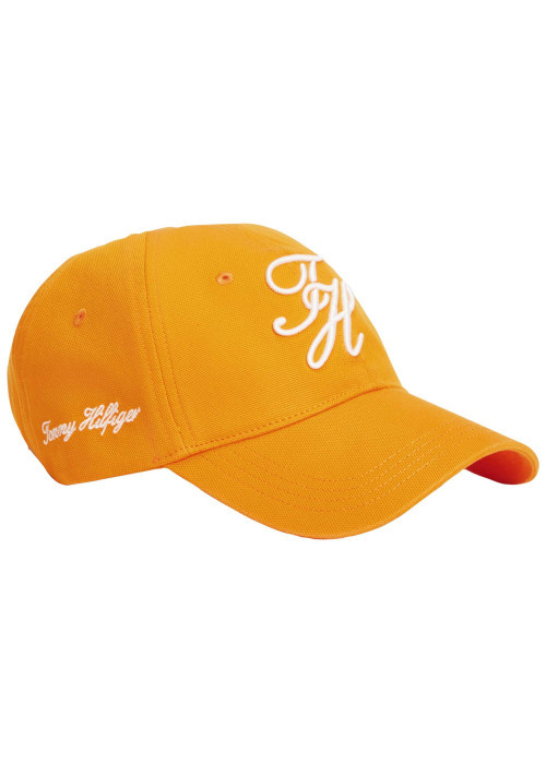 Casquette en coton biologique jaune pourvue d'une fermeture strapback
