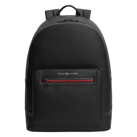 Sac à dos noir pourvu de fermetures zippées et...
