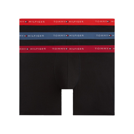 Lot de 3 boxers en coton noirs pourvus d'une...