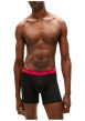 Thumbnail Lot de 3 boxers en coton noirs pourvus d'une taille élastiquée - Image 2