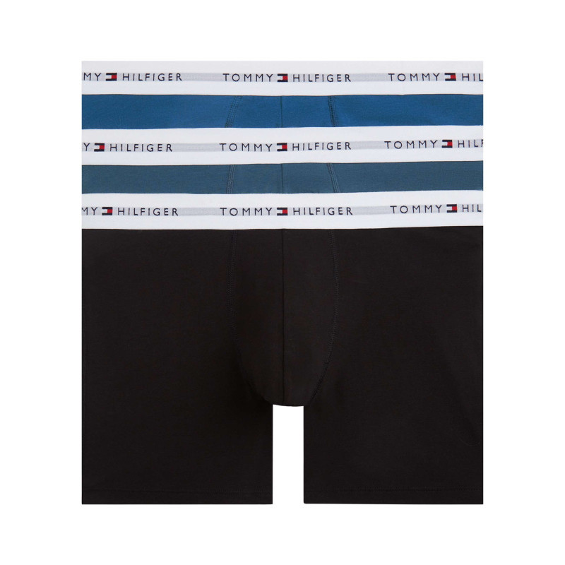 Tommy Hilfiger - Lot De 3 Boxers En Coton Multicolores Pourvus D'une Taille élastiquée - Multicolore