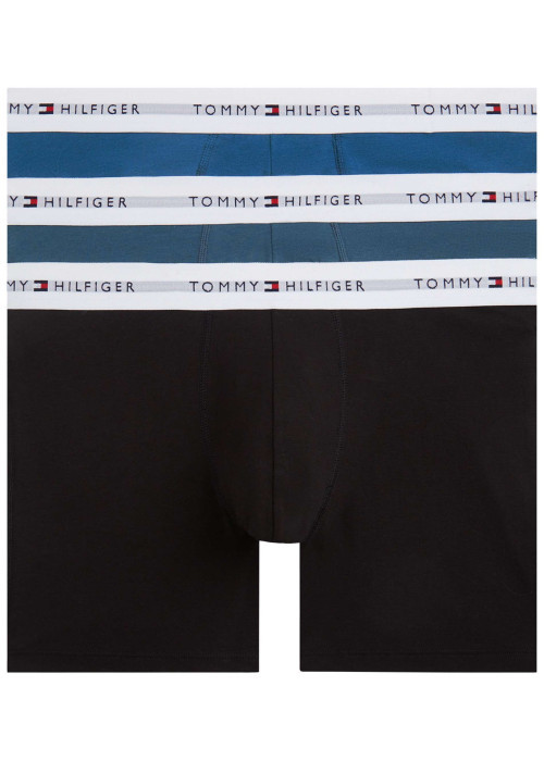 Lot de 3 boxers en coton multicolores pourvus d'une taille élastiquée