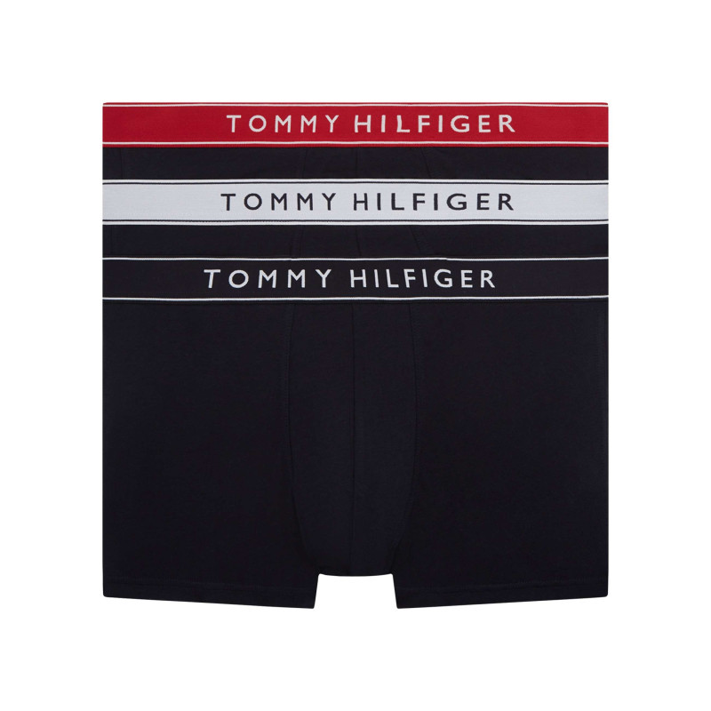 Tommy Hilfiger - Lot De 3 Boxers En Coton Noirs Pourvus D'une Taille élastiquée - Noir