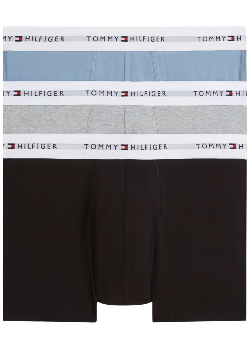 Lot de 3 boxers en coton multicolores pourvus d'une taille élastiquée