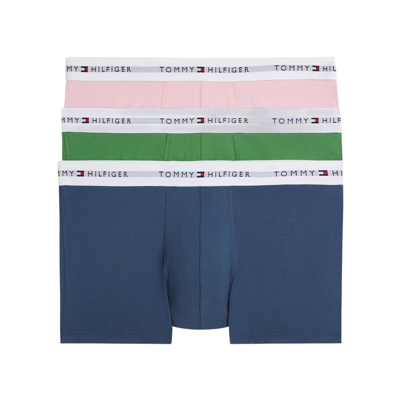 Tommy Hilfiger - Lot De 3 Boxers En Coton Multicolores Pourvus D'une Taille élastiquée - Multicolore