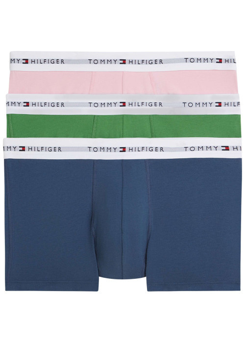 Lot de 3 boxers en coton multicolores pourvus d'une taille élastiquée