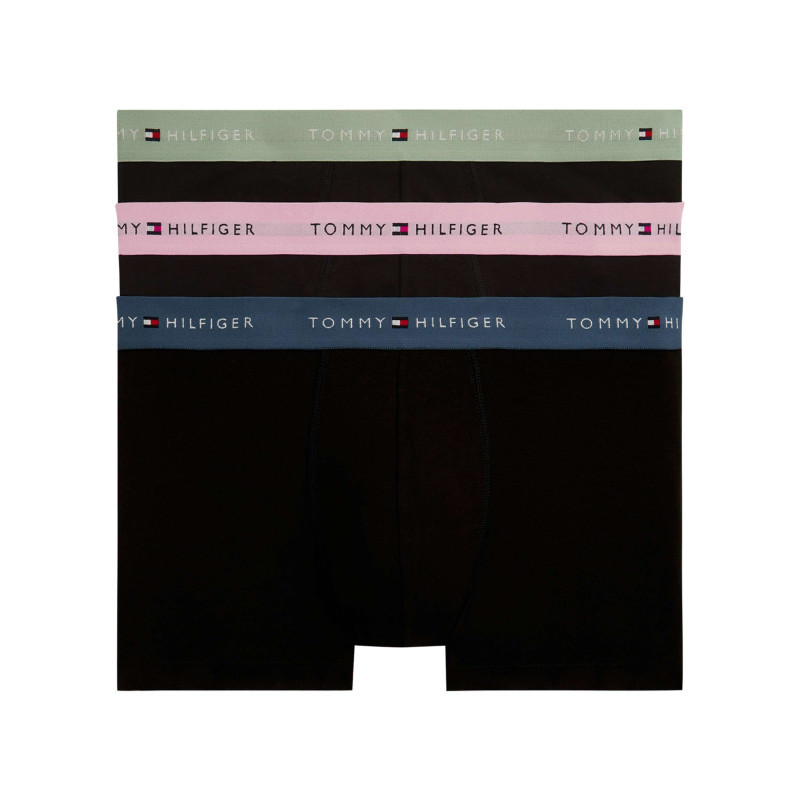 Tommy Hilfiger - Lot De 3 Boxers En Coton Noirs Pourvus D'une Taille élastiquée - Noir