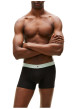 Thumbnail Lot de 3 boxers en coton noirs pourvus d'une taille élastiquée - Image 2