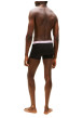 Thumbnail Lot de 3 boxers en coton noirs pourvus d'une taille élastiquée - Image 4