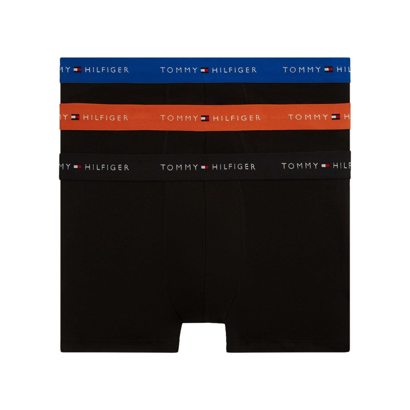Tommy Hilfiger - Lot De 3 Boxers En Coton Noirs Pourvus D'une Taille élastiquée - Noir