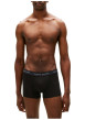 Thumbnail Lot de 3 boxers en coton noirs pourvus d'une taille élastiquée - Image 2