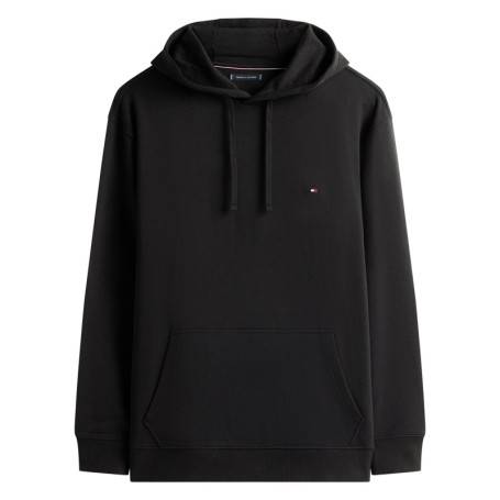 Sweat en coton noir uni avec une coupe droite...