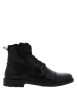 Thumbnail Bottines noires à talon compensé bas et à lacets et zip latéral comme fermeture