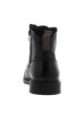 Thumbnail Bottines noires à talon compensé bas et à lacets et zip latéral comme fermeture - Image 6