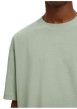 Thumbnail T-shirt vert d'eau uni coupe ample avec un col rond et des manches courtes - Image 6