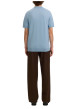 Thumbnail Polo en coton bleu uni avec une coupe droite et un col boutonné - Image 4