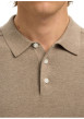 Thumbnail Polo en coton beige uni avec une coupe droite et un col boutonné - Image 5