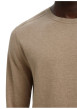 Thumbnail Pull en coton beige uni avec une coupe droite et des manches longues - Image 5